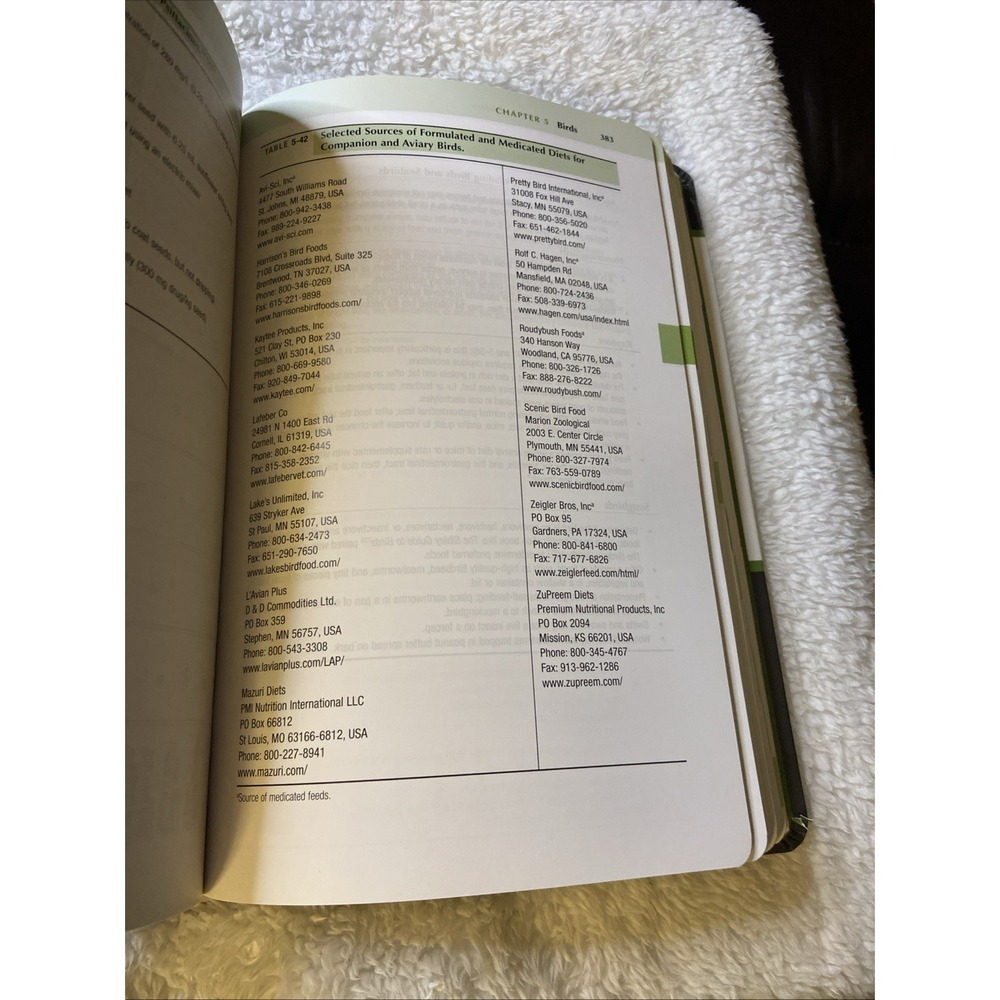 Exotic Animal Formulary by James W. Carpenter 2012 Trade Paperback Fourth Ed - Picture 11 of 11